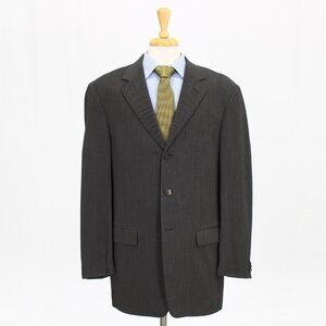 Pal Zileri 44L Brown Solid 3-Button Sport Coat Blazer Jacket B754